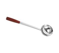 ADOCARN Cuchara de Cocina y Resistente de Acero Inoxidable Mango de Madera Ergonómico para Uso en Restaurante y Cocina Casera