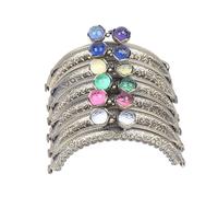ADOCARN Cuentas de Coral Forma de Cabeza de Loto de Hierro 6 Piezas de Marco de Bolso Semicircular de 12,5 Cm para Accesorios de Embrague y Manualidades DIY
