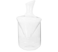 ADOCARN Decantador de Vino de Vidrio Transparente Forma Oblicua, Set Clásico y Moderno para Aumentar Sabor y Disfrutar en Casa