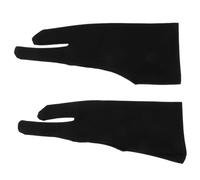 ADOCARN Guantes de Dibujo para Estudiantes, 3 Piezas, Resistentes al Desgaste y Roturas, de Tela Negra Diseño Creativo para Proteger Manos al Pintar y Dibujar