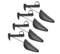 ADOCARN Guardián del calzado 4 pares negro plástico y metal ensanchador para moldear zapatos en ocasiones especiales y uso laboral