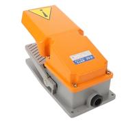 ADOCARN Interruptor de Pedal Industrial para Máquina y Herramientas Eléctricas, Carcasa de Aleación de Aluminio Naranja, Corriente Estable y Alta Resistencia para Aplicaciones