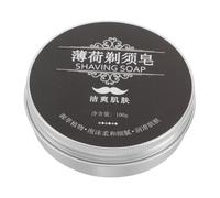ADOCARN Jabón De Afeitar De Menta Para Hombres y Mujeres Jabón Espumoso Para Afeitar Cuidado De Barba y Bigote Para Piel Sensible De Viaje