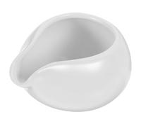 ADOCARN Jarra de Leche Pequeña de Cerámica Blanca con Boquilla Redondeada para Dispensar Leche y Salsa, Adecuada para Café, Almíbar y Uso en Cocina Doméstica, Dispensador Práctico y Fácil