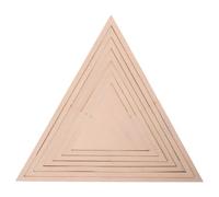 ADOCARN Juego de Moldes de Cerámica para Modelado de Arcilla Triangulares de Madera Compatible Barro, Diseño Geométrico Fácil para Creación Artística