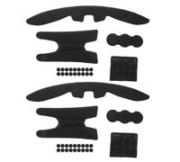 ADOCARN Kit de 2 Juegos de Acolchado Transpirable para Casco de Ciclismo y Conducción, Esponja de Absorción de Sudor y Forro de Algodón para Cascos Mtb y Profesionales
