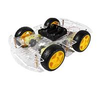 ADOCARN Kit de Chasis de DIY con Encoder y Caja de Batería para Educación y Proyectos de Robótica