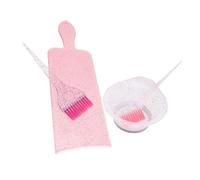 ADOCARN Kit De Tinte Cabello Bol y Brocha, Juego De, Tamaño Cómodo, Color Rosa, Herramientas Para Uso Doméstico Peluquería y Salón Profesional