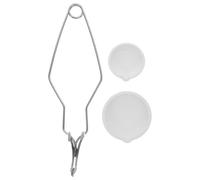 ADOCARN Kit para Fundir Metales Crisoles de Cuarzo 2 y 5 Onzas y Pinzas Largas para Crisol, Juego de 3 Piezas para Fundición de Joyería Profesional y Uso Artesanal