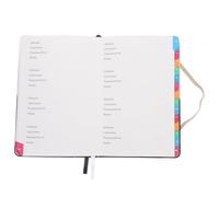 ADOCARN Libreta de Direcciones A5, Organizador Telefónico Portátil en Tonos Claros y Negro, Cuaderno de Contraseñas Etiquetas Alfabéticas para Oficina y Uso Personal