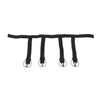ADOCARN Ligas Deportivas Ajustables para Hockey sobre Hielo, Soporte de Liga para Guardameta en Poliéster Negro para Sesiones de Entrenamiento y Partidos
