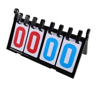 ADOCARN Marcador Deportivo Portátil de Plástico 4 Dígitos para Juegos Casuales Mesa, Ligero y Compatible Múltiples Deportes como Baloncesto y Fútbol