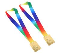ADOCARN Medallas de Judo Rectangulares de Aleación de Zinc 2piezas para Premios Deportivos Escolares y Competencias de Artes Marciales con Diseño Moderno