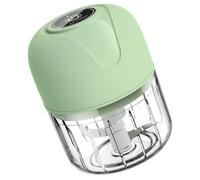 ADOCARN Mini Picadora de Ajo Eléctrica Capacidad de 100ml y Cuerpo de Acero Inoxidable, Cortador de Ajo Adecuado para Cocina y Almacenamiento en Espacios Pequeños