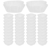 ADOCARN Moldes de Papel para Cupcakes Cuadrados Blancos, 1000 Unidades, Capacillos Grandes para Hornear Pasteles, Muffins y Pasteles de Luna, Resistentes a Altas Temperaturas, Ideales
