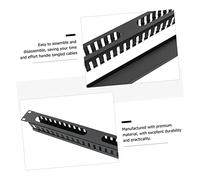 ADOCARN Organizador de Cables Metálico para Rack de Gestionador de Cables con Ranuras para Montaje Bastidor de Estructura Profesional para Ocultar y Ordenar USB y Alimentación Oficina y