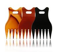 ADOCARN Peine Curvo para Hombre de 3 Piezas Laca Cabello, Material Abs, para Uso en Casa o Salón, Diseño Ergonómico y Cuidado Cutáneo