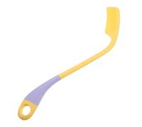ADOCARN Peine Desenredante para Personas Mayores Mango Largo Curvo Antideslizante, Cepillo Plástico Ligero para Discapacidad Manual, Accesorio Ergonómico Adecuado para Viajes y Aseo