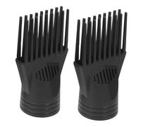 ADOCARN Peine y Difusor Accesorios para Secador de Pelo 2 Piezas Tamaño Pequeño Material Resistente Color Negro para Uso Profesional en Peluquería Boquilla Concentradora de Aire
