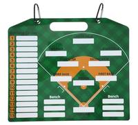 ADOCARN Pizarra de Entrenamiento de Béisbol Portátil de Pvc con Tarjetas de Alineación y Marcador, Tablero Resistente Azul para Coaching Deportivo