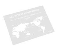 ADOCARN Plantilla Decorativa Flexible de Pet Diseño de Mapa del Mundo para Decoración de Tartas y Postres, Herramienta Multifuncional de Color Claro Resistente y Fácil de Usar