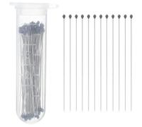 ADOCARN Precisión Kit de 100 Alfileres de Acero Inoxidable para Fijación Estable de Insectos Adecuado para Montaje y Exhibición de Especímenes en Ciencias