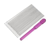 ADOCARN Recambios Para Plumas De Tatuar y Carcasa Morada, 21 Piezas, Duradero Núcleo Para Marcar Tatuajes, Accesorios Para Tatuadores Profesionales Estudio