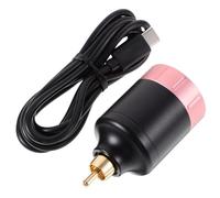 ADOCARN Regulador De Potencia Para Tatuajes Rosa 1 Unidad Tamaño Compacto Estabilizador Digital De Voltaje Para Tatuadores Carcasa De Aleación De Aluminio Uso Profesional Portátil