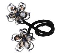 ADOCARN Rizador De Pelo Flor De Cristal Herramienta Para Hacer Moños Accesorio Para Peinados De Dona Moldeador De Cabello Para Trenzas y Recogidos