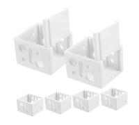 ADOCARN Soporte De Persiana Blanco Soporte De Montaje para Caja De Perfil para Riel Superior De Persianas De Ventana Adecuado para Bricolaje Reemplazo para