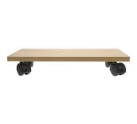 ADOCARN Soporte Móvil Base de Madera y Hierro con Ruedas para Computadora Diseño Simple y Práctico Protege el Ordenador del Contacto el Suelo, Adecuado para Oficina o Estudio