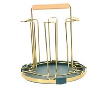 ADOCARN Soporte para Tazas de Hierro Resistente Rejilla Secado de Copas para Cocina Estante Práctico y Decorativo para Hogar Accesorio Duradero y Estable para Almacenamiento Cocina y Salón