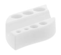 ADOCARN Soporte Para Vasos De Tinta y Portalápices De Silicona Blanca, Pequeño y Ovalado, Reutilizable y Antioxidante, Para Artistas y Salones De Belleza, Estante Para Pigmentos y Tinteros