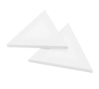 ADOCARN Tablero de Pintura Creativa de Algodón Blanco, 2 Piezas Forma Triangular para Dibujo Irregular, Adecuado para Estudiantes y Artistas en Pintura DIY