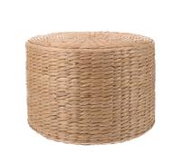 ADOCARN Taburete Pequeño Tejido Mimbre Natural Taburete de Entrada para Cambiar Zapatos Asiento Ligero y Portátil para Jardín y Patio Resistente y Versátil