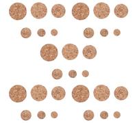 ADOCARN Tapones Uso Versátil y Flexibilidad 30 de Corcho de Madera Tapones Cónicos y Redondos para Botellas de Vino y Cerveza para Manualidades