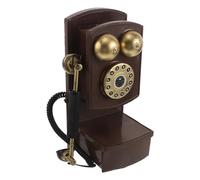 ADOCARN Teléfono de Disco Montado Pared Vintage de Hierro Diseño Retro, Resistente al Desgaste y Ahorro de Espacio, Decoración de Teléfono Retro para Bares y Fiestas Temáticas