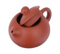 ADOCARN Tetera Clásica de Cerámica Roja para Té Kung Fu, Miniatura Delicada y Bien Elaborada para Decoración de Escritorio Hogar
