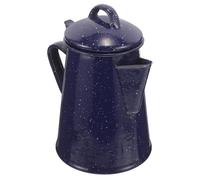ADOCARN Tetera Esmaltada Azul Puntos Diseño Simple y Elegante Capacidad 1.2l Mango Cómodo, Adecuado para Oficina y Cafetería