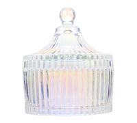 ADOCARN Vaso Pequeño de Vidrio para Manicura con Tapa, Cuenco para Polvos de Uñas Acrílicas, Frasco Mezclador para Líquido y Polvo, Accesorio Práctico para Arte de Uñas DIY