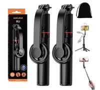 Adolapro Snap360 Magnetic Selfie Tripod, Adolapro Magnetic Tripod for iPhone, Expandable to 41'' Cell Phone Tripod Stand 360° Vertical & Horizontal Rotatable, Magnetic Holder for Vlog, Travel (2Pcs)
