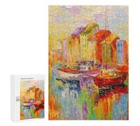 Adolescentes 300 PCS Puzzle In The Morning at The Pier Puzzle Para Adultos Juguetes De Bricolaje Análisis Y Lógica Juegos Estimulantes Regalos 300 PCS