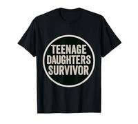 Adolescentes Hijas Supervivientes Divertido Día del Padre Papá Niñas Camiseta