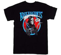 Adolescents Men T-Shirt Welcome to Reality Balboa Fun Zone Punk Rock tee Black S