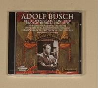 Adolf Busch Violin, Hermann Busch Cello, New York - Beethoven Orchestre OP.61-Brahms : Concerto pour Violon, Violoncelle et o