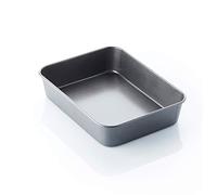 A'Domo PV-BAK-2220 Point-Virgule - Placa para Hornear y Horno con Revestimiento Antiadherente (34 x 26 x 7 cm, Acero, Plateado)