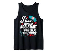 ADON Nurse Week Love Being Assistant Director De Enfermería Camiseta sin Mangas