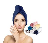 Adon Turbie Toalla de secado de pelo de microfibra 100% algodón para mujeres y hombres, toalla de pelo de microfibra grande para cabello rizado largo y grueso, absorbente de agua, toalla turbante