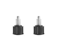 Adoorniequea Juego de 2 pomos de resorte para bicicleta deportiva M16 M18 universal Pop Pull Pin Knob M16 diámetro 38 mm negro