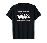 Adopción de Cabeza de león Holandesa Lop, héroes Reales rescatan Conejos Camiseta